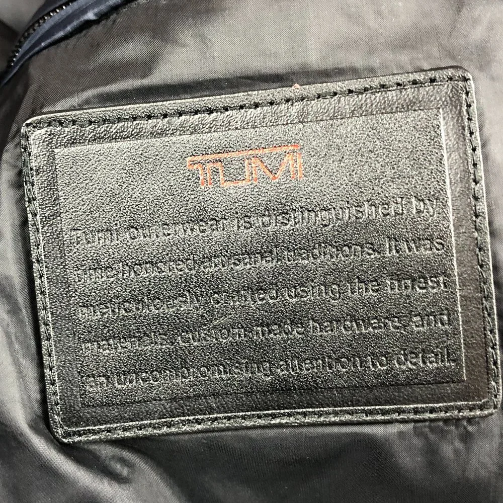 SOLD - Tumi Navy Blue Packable Down Puffer Jacket - Picture 5 of 17